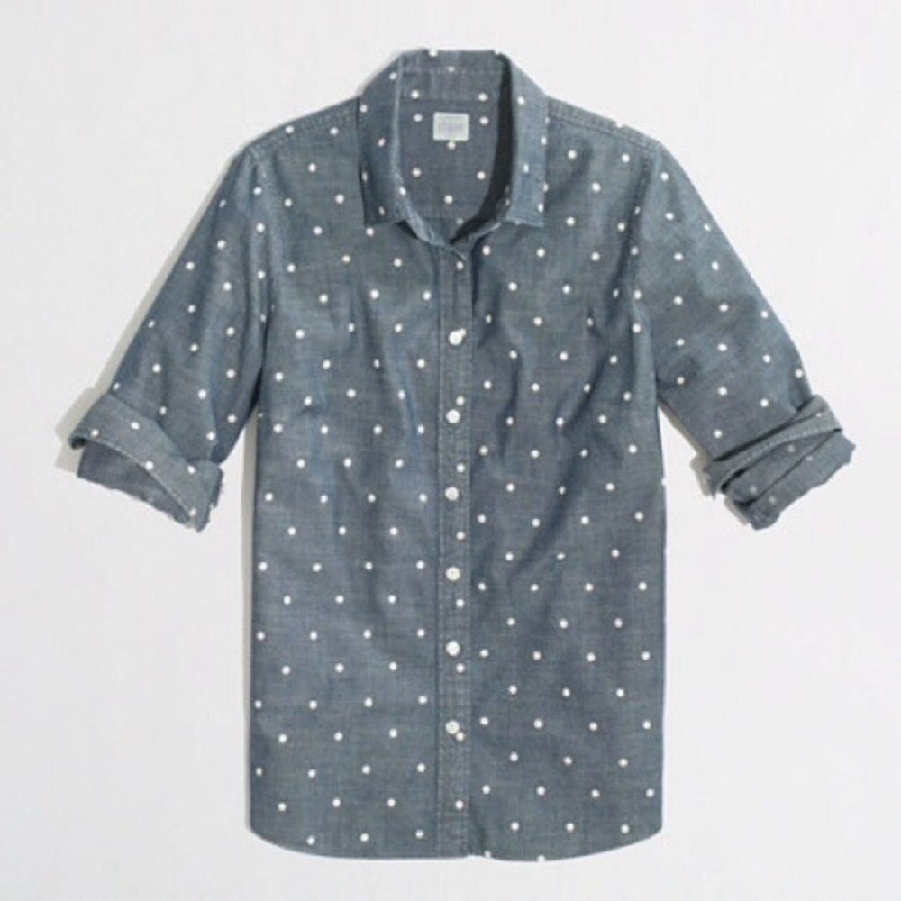J. Crew Factory ‘The Perfect Shirt’ in Dots | EUC